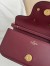 Valentino Loco Small Shoulder Bag in Bordeaux Calfskin With Jewel Logo