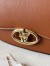 Valentino Garavani Ohval Small Shoulder Bag in Brown Calfskin