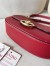 Valentino Garavani Ohval Small Shoulder Bag in Red Calfskin
