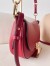 Valentino Garavani Ohval Small Shoulder Bag in Red Calfskin
