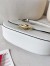 Valentino Garavani Ohval Small Shoulder Bag in White Calfskin