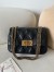 Valentino Quiltie 67 Meidum Shoulder Bag in Black Leather