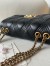 Valentino Quiltie 67 Meidum Shoulder Bag in Black Leather