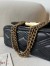 Valentino Quiltie 67 Meidum Shoulder Bag in Black Leather