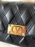 Valentino Quiltie 67 Meidum Shoulder Bag in Black Leather