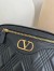 Valentino Quiltie 67 Meidum Camera Bag in Black Leather