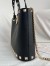 Valentino Rockstud Small Shopping Bag in Black Grainy Calfskin