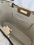 Valentino Rockstud Small Shopping Bag in White Grainy Calfskin