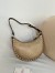 Valentino Rockstud Mini Hobo Bag in Gold Grained Leather