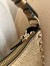 Valentino Rockstud Mini Hobo Bag in Gold Grained Leather