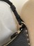 Valentino Rockstud Mini Hobo Bag in Black Grained Leather