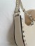 Valentino Rockstud Mini Hobo Bag in White Grained Leather