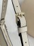 Valentino Rockstud Mini Hobo Bag in White Grained Leather