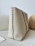 Valentino Garavani Rockstud Shopping Bag in White Grainy Leather