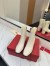 Valentino VLogo The Bold Edition Ankle Boots 70mm in White Calfskin