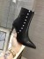 Valentino Garavani Black Rockstud Bootie 85mm