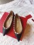 Valentino Garavani Black Rockstud Ballerina Flats