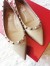 Valentino Garavani Poudre Rockstud Ballerina Patent Flats