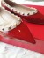 Valentino Garavani Red Rockstud Ballerina Patent Flats