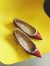 Valentino Garavani Red Rockstud Ballerina Patent Flats