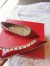 Valentino Garavani Red Rockstud Ballerina Patent Flats