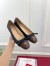 Valentino Garavani Valet Du Roi Ballerina in Black Lambskin