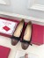 Valentino Garavani Valet Du Roi Ballerina in Black Lambskin