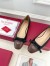 Valentino Garavani Valet Du Roi Ballerina in Black Lambskin