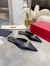 Valentino Roman Stud Flat Mules In Black Calfskin