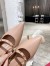 Valentino Beige Rockstud Slingback Pumps With Sculpted Heel