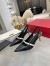 Valentino Black Rockstud Slingback Pumps With Sculpted Heel