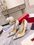 Valentino One Stud Pumps 100mm in White Nappa Leather with Crystal