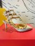 Valentino Ciel Rockstud Ankle Strap 65MM Patent Pumps