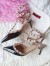 Valentino Black Rockstud Ankle Strap 65MM Patent Pumps