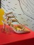 Valentino Poudre Rockstud Ankle Strap 65MM Patent Pumps