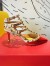 Valentino Red Rockstud Ankle Strap 65MM Patent Pumps