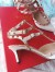 Valentino White Rockstud Ankle Strap 65MM Patent Pumps