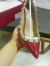Valentino Rockstud Red 100MM Patent Pumps