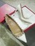 Valentino Rockstud White 100MM Patent Pumps