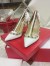 Valentino Rockstud White 100MM Patent Pumps