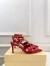 Valentino Garavani Studdy Pumps 100mm in Red Kidskin