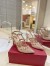Valentino Rockstud Pumps 100mm in Nude Mesh with Crystal