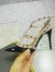 Valentino Rockstud Ankle Strap Pump In Black Patent Leather
