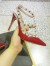 Valentino Rockstud Ankle Strap Pump In Red Patent Leather