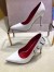 Valentino White VLTN Patent Pump 105mm
