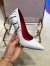 Valentino White VLTN Patent Pump 105mm
