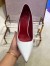 Valentino White VLTN Patent Pump 105mm