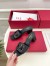 Valentino VLogo Cut-out Slide Sandals 60mm in Black Leather