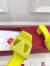 Valentino VLogo Cut-out Slide Sandals 60mm in Yellow Leather