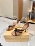 Valentino Garavani Bepointy Sandals 100mm in Nude Patent Leather